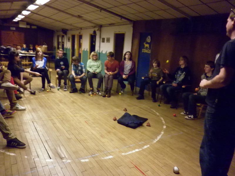 Juggling + Binbag Dinosaurs